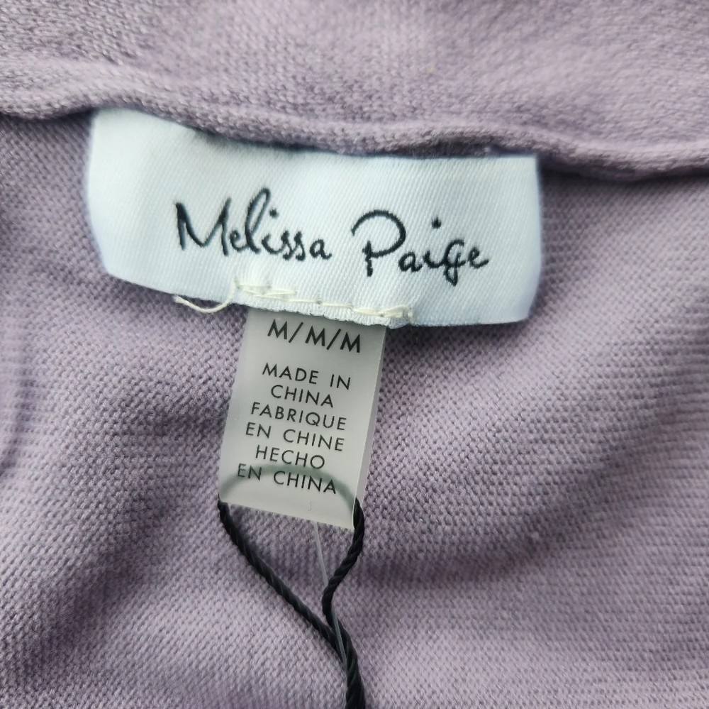 NWT Women's Lavender Knit Sweater Size Medium - Picture 6 of 10
